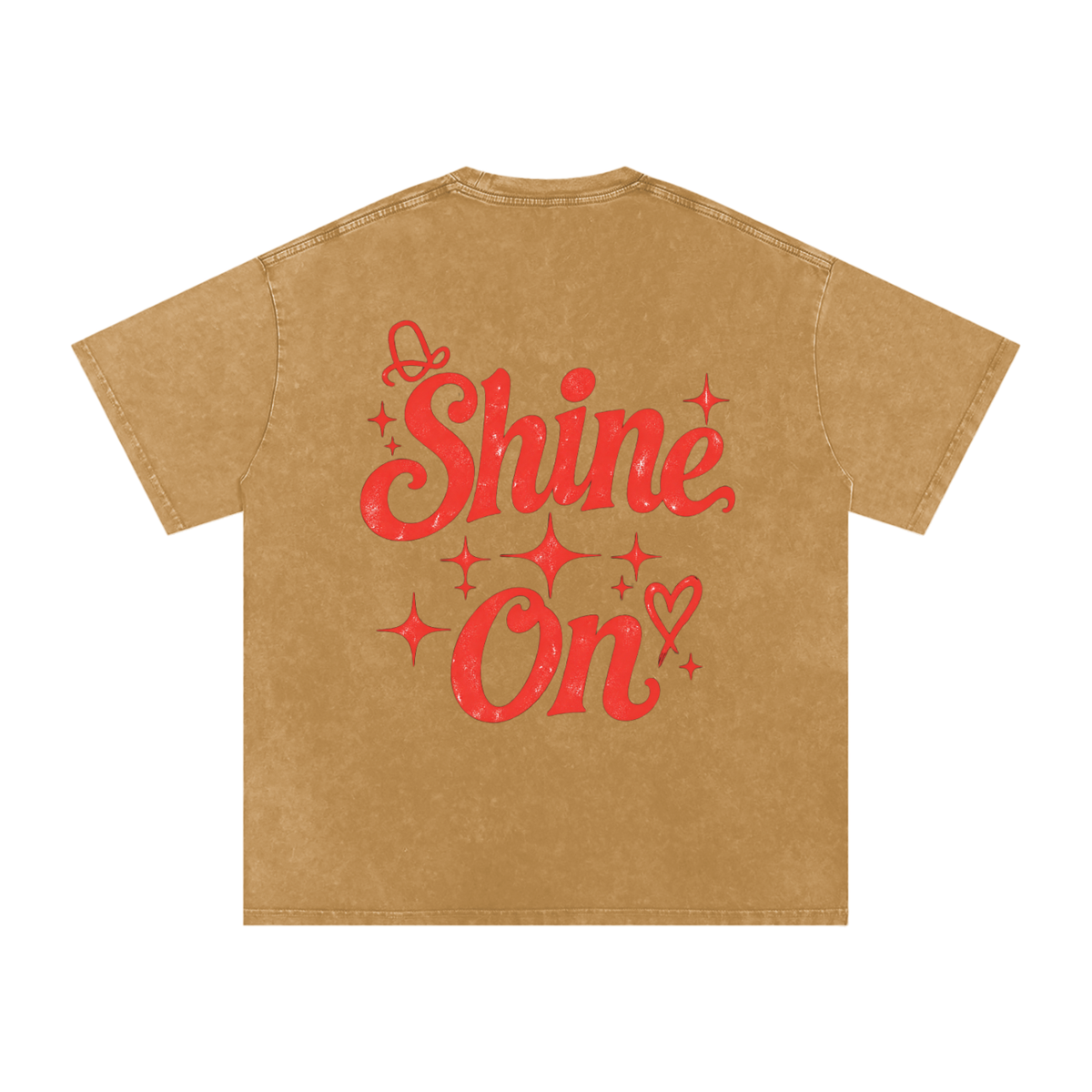 Dolly Parton Shine On Snow Washed Oversized Cotton T-Shirt