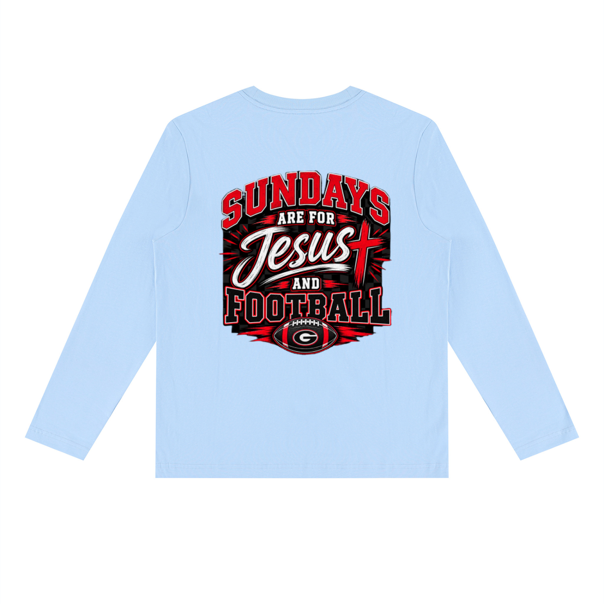 Sundays Are for Jesus and Football Unisex Long Sleeve Tee