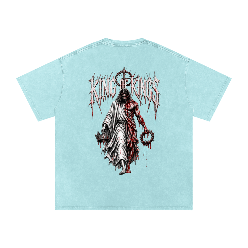 King of Kings — Snow Washed Oversized Tee