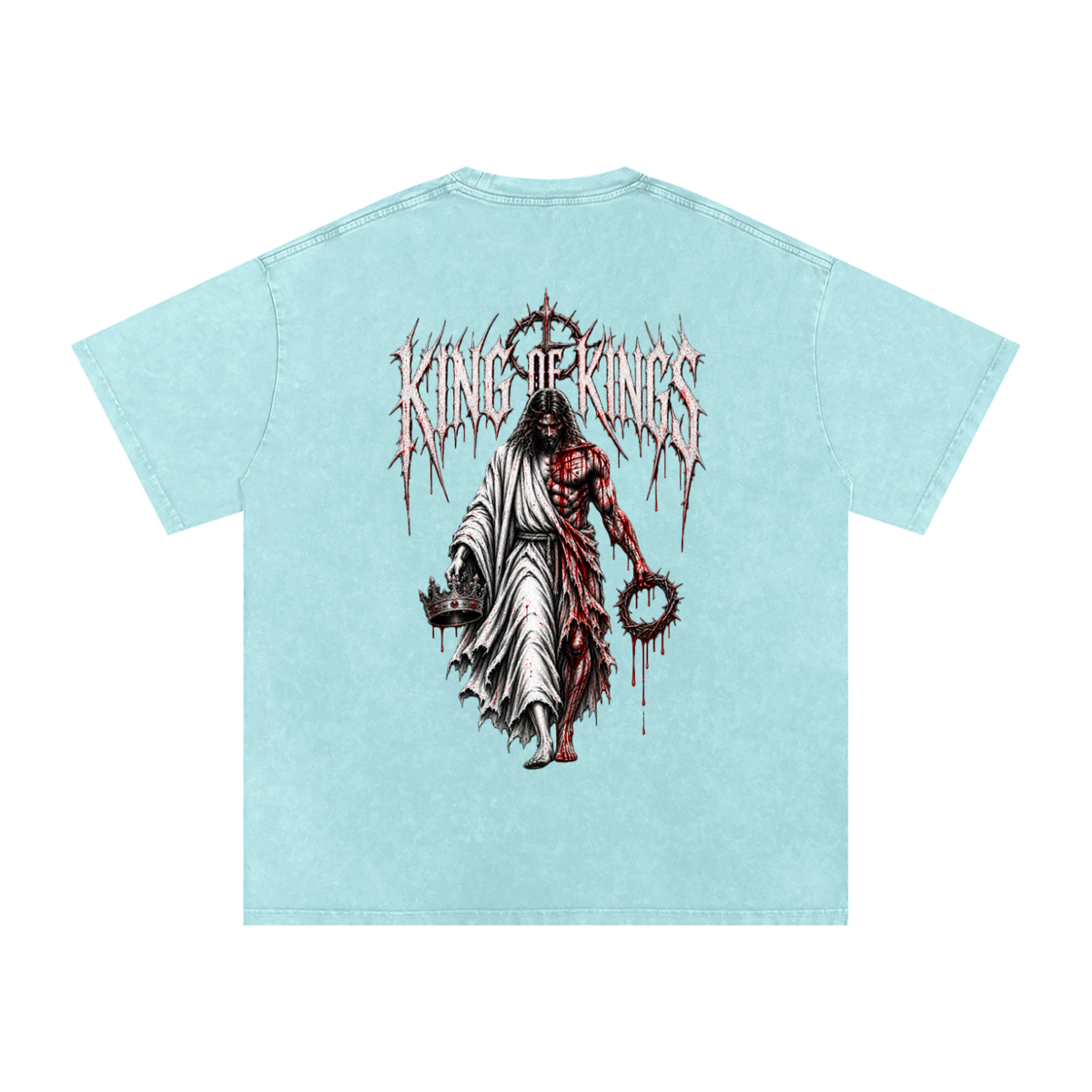 King of Kings — Snow Washed Oversized Tee
