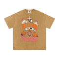 Too Blessed to Be Possessed — Snow Washed Oversized Tee