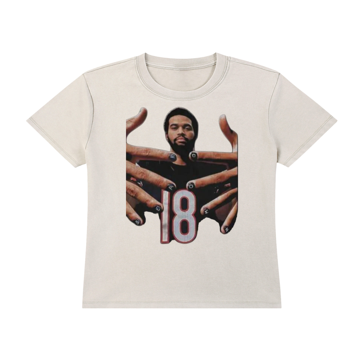 Caleb Williams Bear Down Vintage Wash Crop Tee