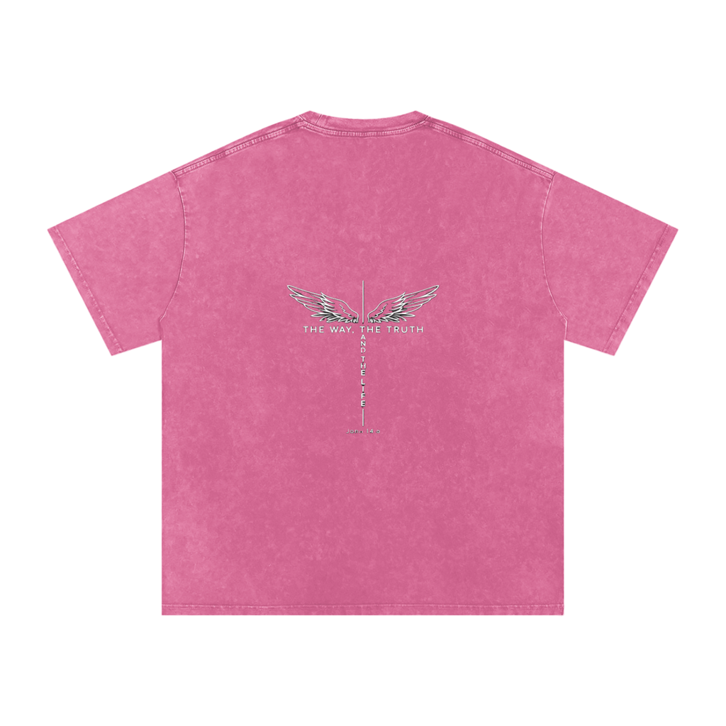 The Way The Truth The Life Unisex Snow Washed Tee
