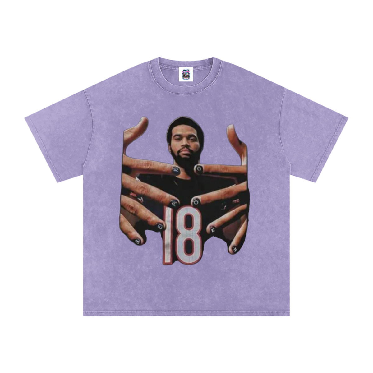 Caleb Williams Bear Down Snow Wash Oversized Tee