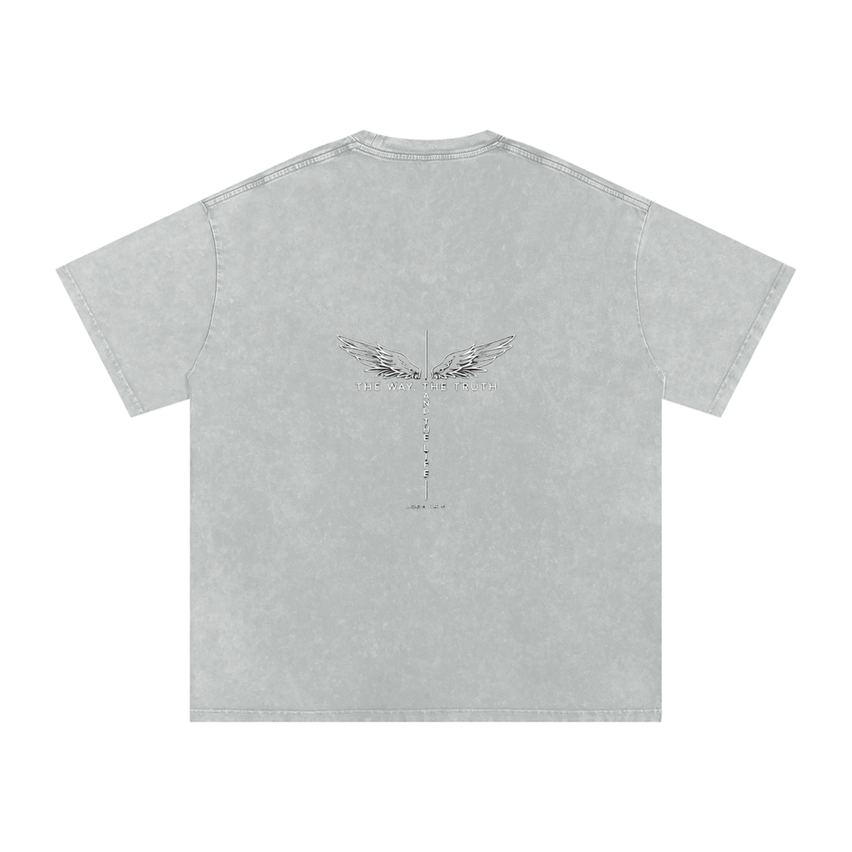 The Way The Truth The Life Unisex Snow Washed Tee