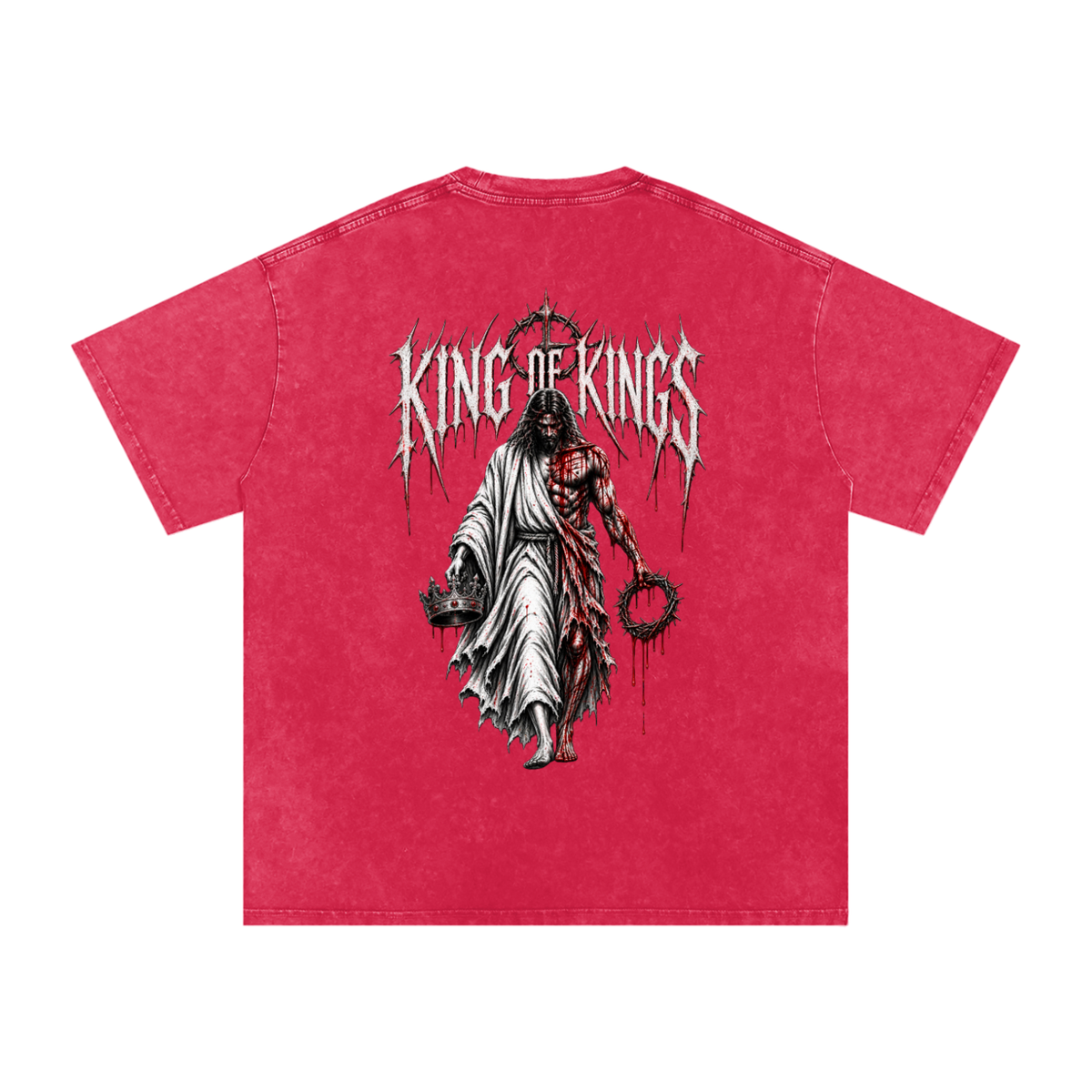 King of Kings — Snow Washed Oversized Tee