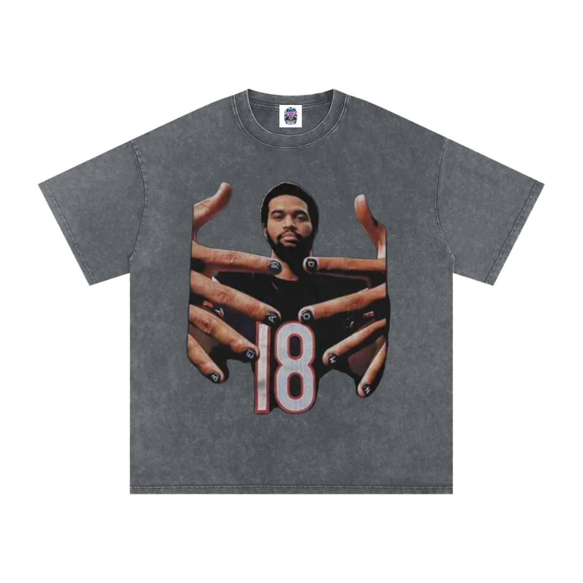 Caleb Williams Bear Down Snow Wash Oversized Tee