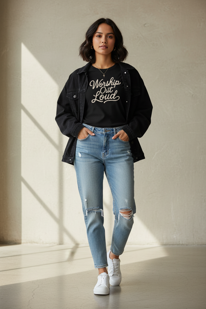 Pearl Worship out Loud Women’s Slim Fit Performance T-Shirt