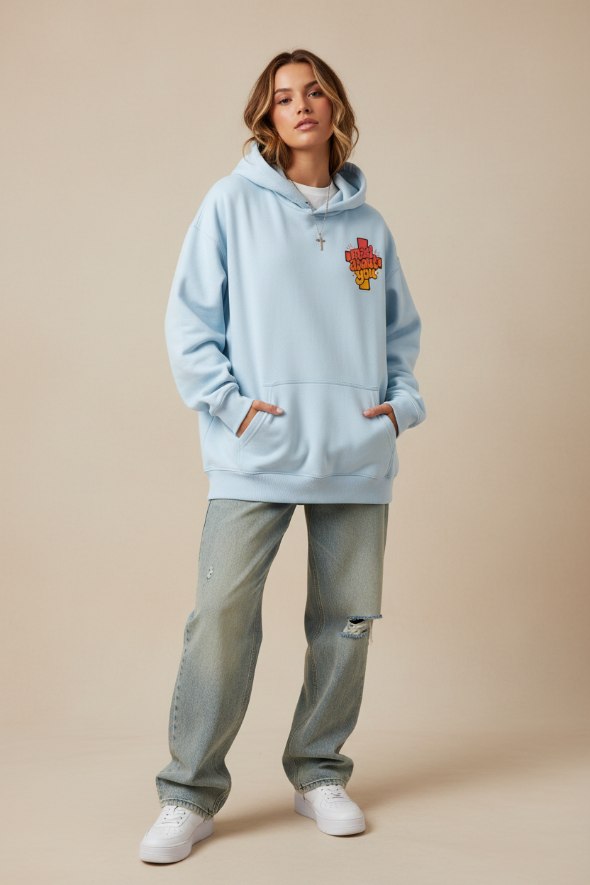 God Is Never Mad at You, He Is Always Mad About You Unisex Hoodie