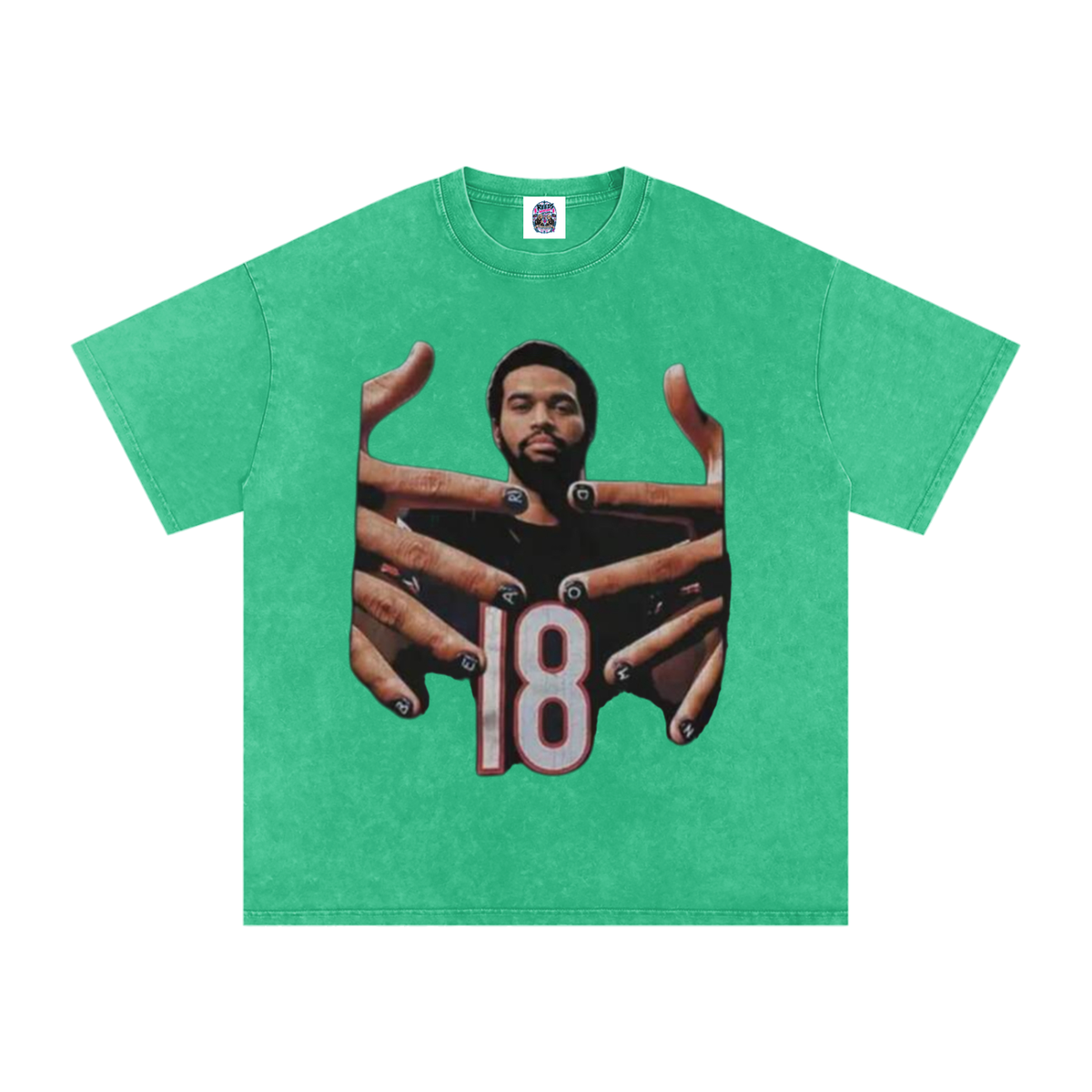 Caleb Williams Bear Down Snow Wash Oversized Tee