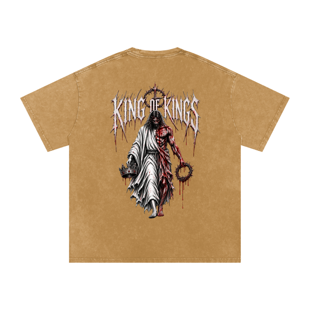 King of Kings — Snow Washed Oversized Tee