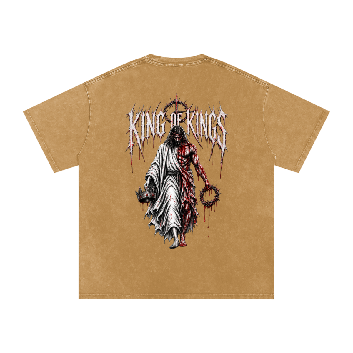 King of Kings — Snow Washed Oversized Tee