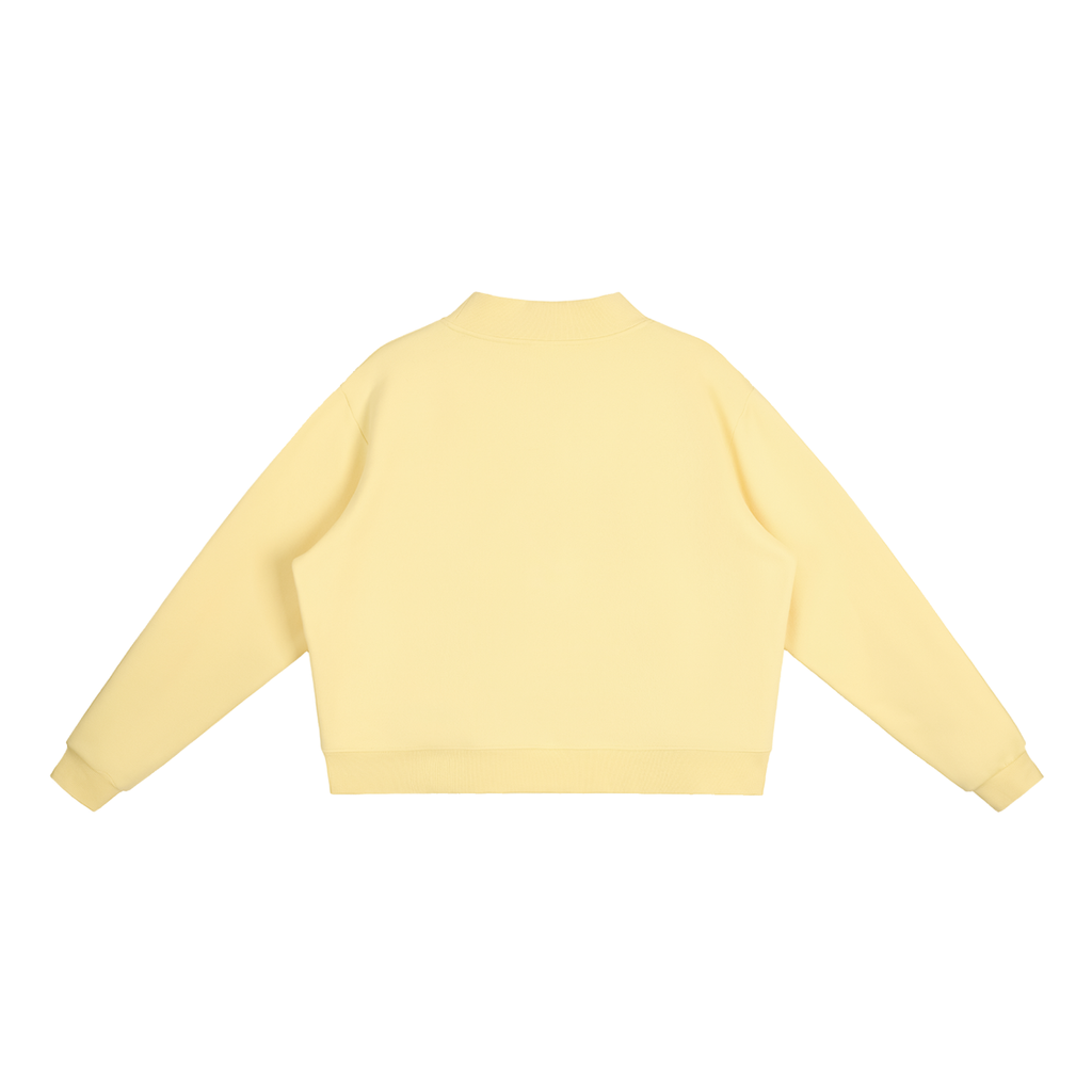 Recovering out Loud Essential Fleece Mock-Neck Crew Sweatshirt