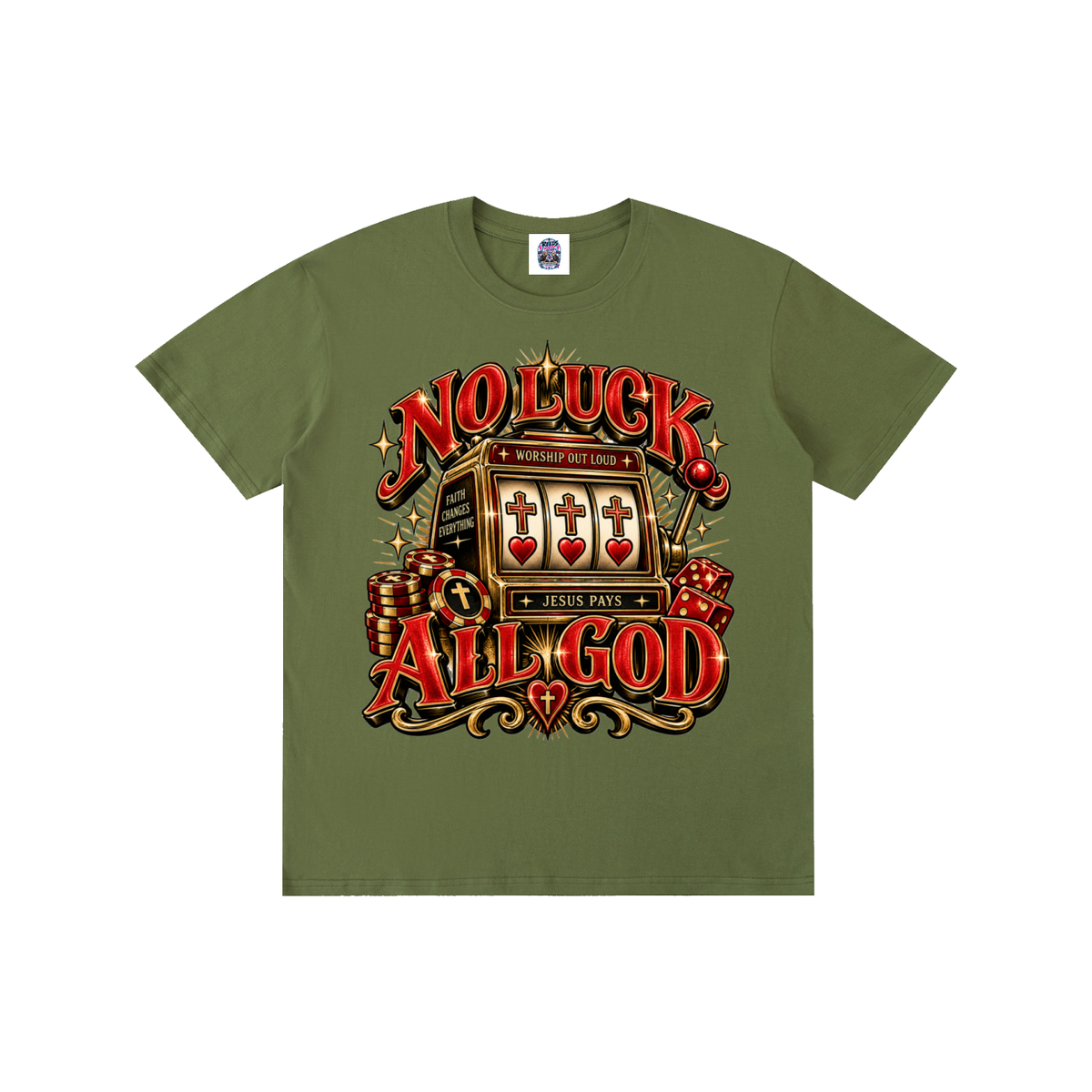 No Luck All God Tee