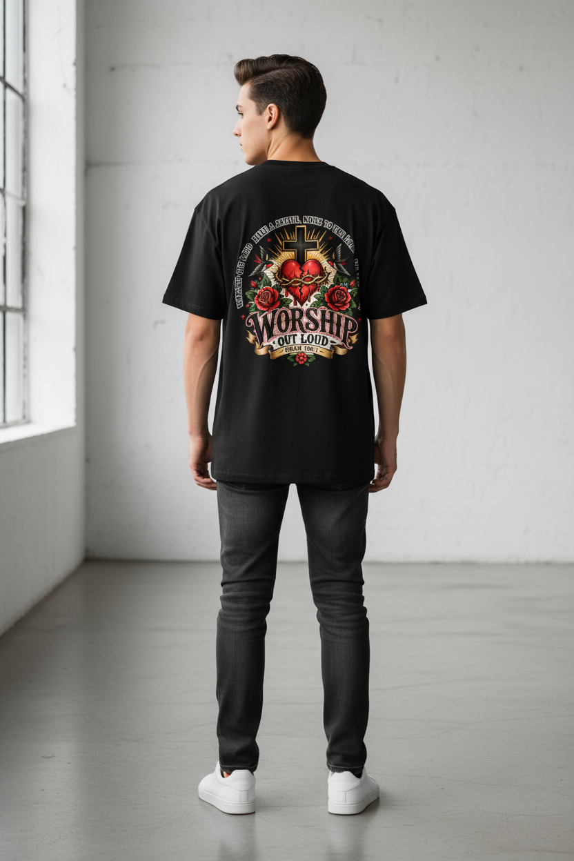 Worship Out Loud Unisex Essential Tee – Psalm 100:1