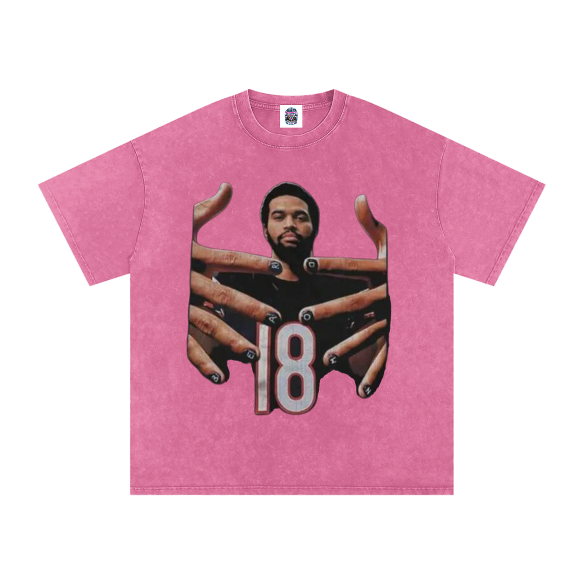 Caleb Williams Bear Down Snow Wash Oversized Tee
